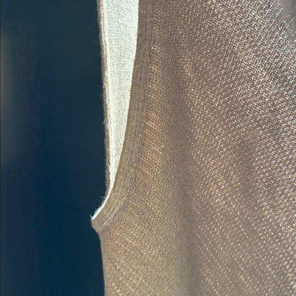 Brown Sleeveless Vest Sweater with Faux Fur Trim - Picture 8 of 13